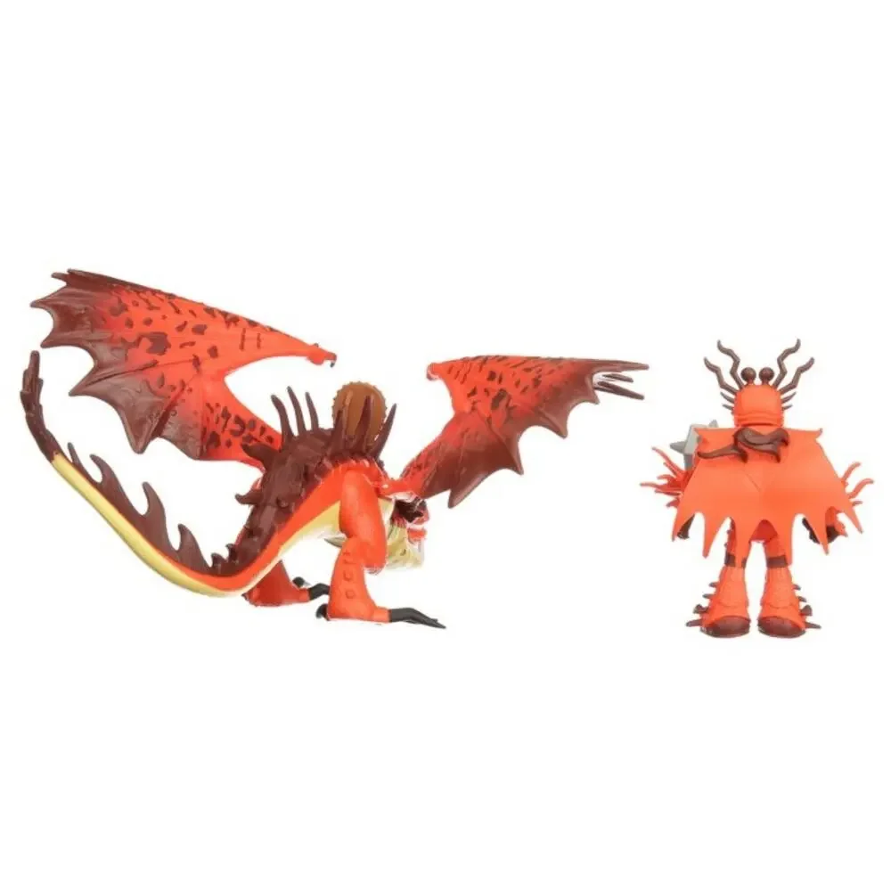 SNOTLOUT & HOOKFANG How to Train Your Dragon Hidden World Action Figure Set RARE